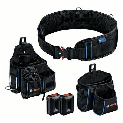 Bosch Professional Kit belt 108, GWT 2, GWT 4, 2x holder 1600A0265R Kisiparos, Kézműves Szerszámtartó övtáska készlet, szerszámok nélkül