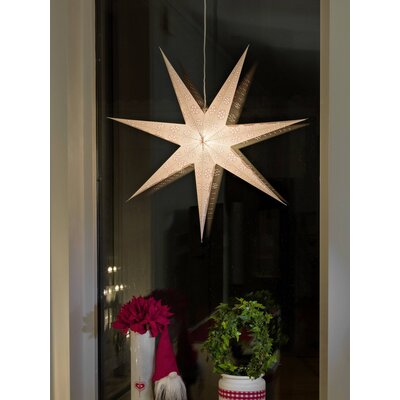 Konstsmide 2990-250 Karácsonyi csillag Izzólámpa, LED Fehér Lyukasztott motívumokkal, Kapcsolóval