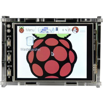 Joy-it 3.2TC Kijelző ház Alkalmas: Raspberry Pi Átlátszó akrilüveg