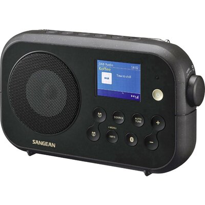 Sangean DPR-42BT Black Koffer rádió DAB+, URH Bluetooth® Fekete