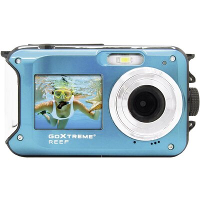 GoXtreme Reef Blue Digitális kamera 24 Megapixel Kék Full HD video, Vízálló 3 méterig, Víz alatti kamera, Ütésálló, beépített villanófénnyel