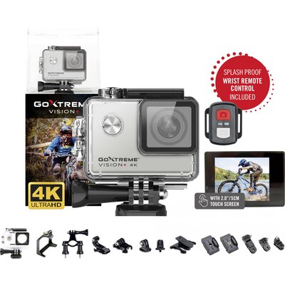 Akciókamera 4K, WLAN, vízálló , érintőkijelző, Easypix GoXtreme Vision 4K