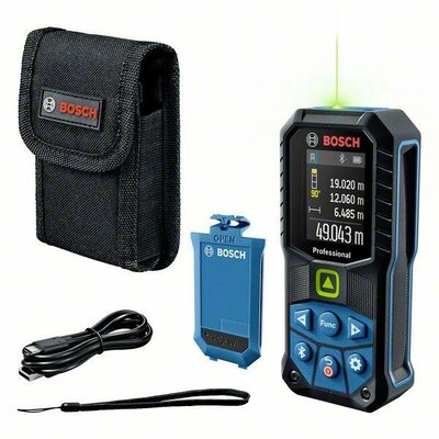 Bosch Professional GLM 50-27 CG Lézeres távolságmérő Állványadapter, 6,3 mm (1/4), Bluetooth-os, Dokumentiációs alkalmazás Mérési tartomány (max.) 50 m