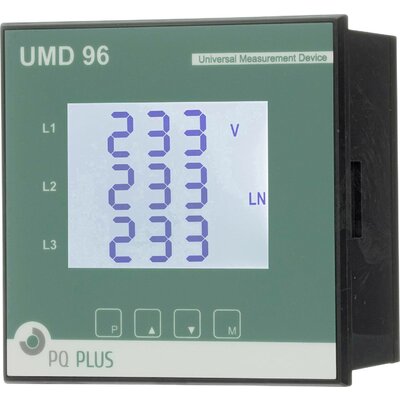 PQ Plus UMD 96M Digitális beépíthető mérőműszer Univerzális mérőkészülék - panelre szerelhető - UMD sorozatú M-busz