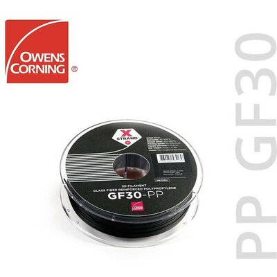 Owens Corning FIXD-PP28-BK0 Xstrand GF30 3D nyomtatószál PP (polipropilén) 2.85 mm 500 g Fekete 1 db