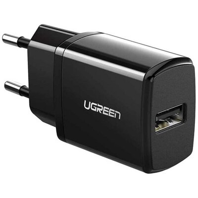UGREEN ED011 UGREEN hálózati töltő USB aljzat (5V / 2.1A, gyorstöltés támogatás) FEKETE [TCL 405, TCL 30 4G, HTC U23 Pro, ZTE Blade L9]
