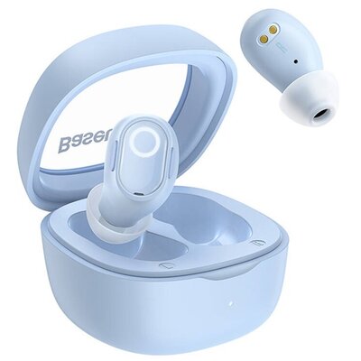 BASEUS NGTW370203 BASEUS BOWIE WM02 OS bluetooth fülhallgató SZTEREO (v5.3, TWS, extra mini + töltőtok) VILÁGOSKÉK