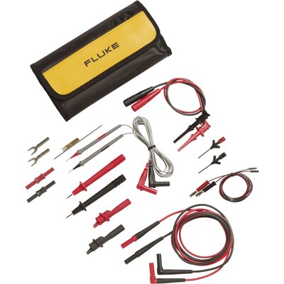 Fluke TLK287 Biztonsági mérővezeték készlet [lamellás dugó, 4 mm, Vizsgáló hegy - lamellás dugó, 4 mm] Piros, Fekete 1 db