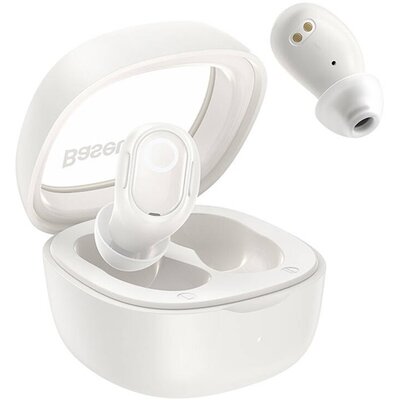 BASEUS NGTW370202 BASEUS BOWIE WM02 OS bluetooth fülhallgató SZTEREO (v5.3, TWS, extra mini + töltőtok) FEHÉR