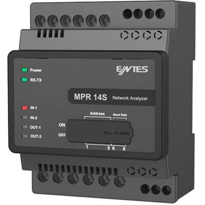 DIN sínes multiméter kijelző nélkül RS485 2x digitális be-/kimenet, ENTES MPR-15S-22 M3606