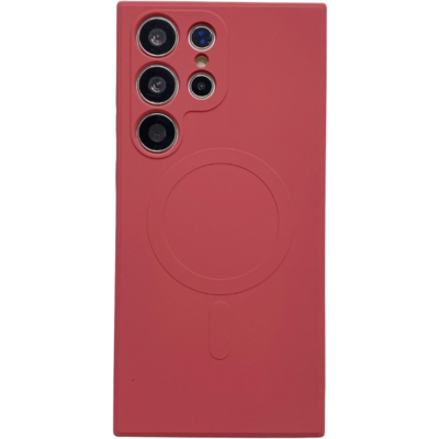 Samsung S24 Plus mágneses szilikon tok, Piros