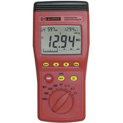Beha Amprobe 93530-D Szigetelésmérő műszer Kalibrált (ISO) 100 V, 250 V, 500 V, 1000 V 1 MΩ