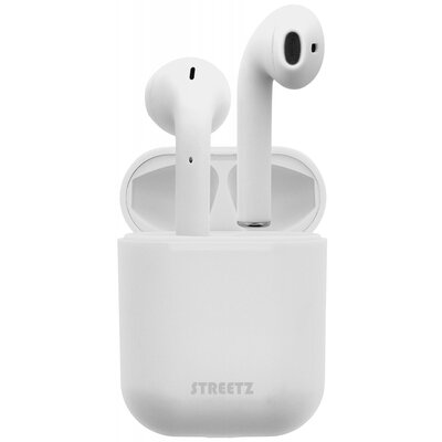 STREETZ TWS-0004 In Ear headset Bluetooth® Stereo Fehér Távirányító, Headset, Töltőtok