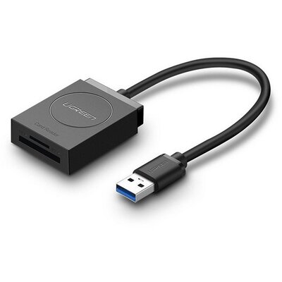 UGREEN CR127 UGREEN kártyaolvasó (microSD / SD + fix USB kábel) FEKETE