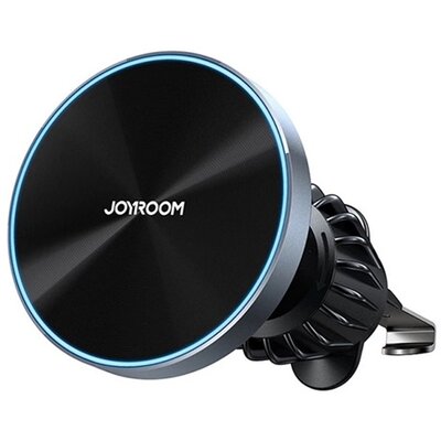 JOYROOM JR-ZS240 JOYROOM autós tartó (15W, szellőzőre, wireless, 360°, MagSafe, LED jelzés) FEKETE