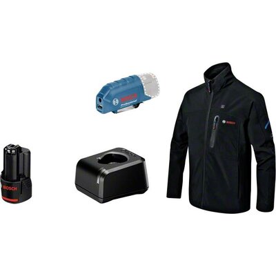 Bosch Professional 06188000FZ Fűtött kabát GHJ 12 + 18 V XA Ruhaméret: L Fekete