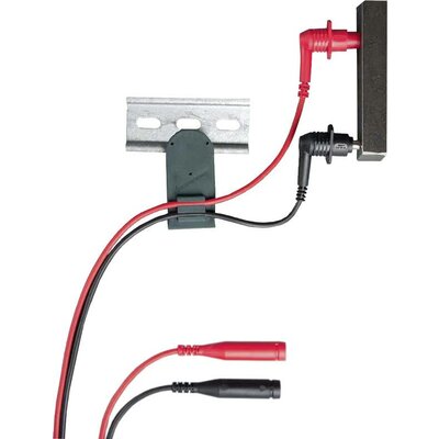 Gossen Metrawatt Z502Z Biztonsági mérővezeték készlet [Vizsgáló hegy - Alj, 4 mm] Fekete, Piros 1 db