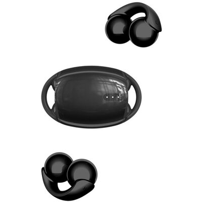 DEVIA EM031_BL DEVIA SMART M5 bluetooth fülhallgató SZTEREO (v5.3, TWS, fülre akasztható, mikrofon, zajszűrő + töltőtok) FEKETE