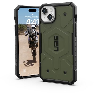 ( UAG ) Urban Armor Gear Pathfinder compatible with Magsafe tok IPHONE 15 PLUS olive