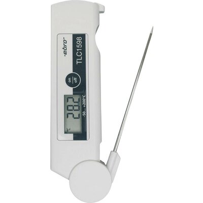 Beszúrós hőmérő (HACCP) ebro TLC 1598 Mérési tartomány, hőmérséklet -50 - 200 °C Érzékelő típus Pt1000 HACCP konform