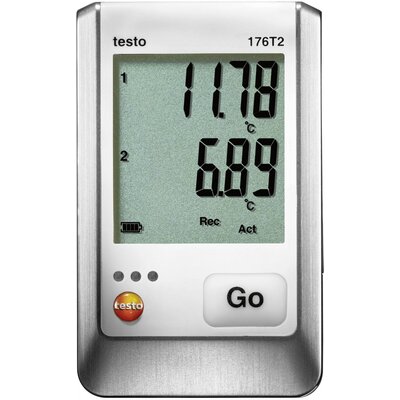 testo 0572 1762-ISO 176 T2 Hőmérséklet adatgyűjtő Kalibrált (ISO) Mérési méret Hőmérséklet -50 - +400 °C