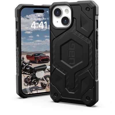 ( UAG ) Urban Armor Gear tok IPHONE 15 compatible with MagSafe kevlar fekete