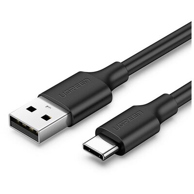 UGREEN US287 UGREEN adatkábel (USB - Type-C, 3A, gyorstöltő, 300cm) FEKETE