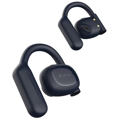 DEVIA EM043_B DEVIA STAR E2 bluetooth fülhallgató SZTEREO (v5.3, TWS, fülre akasztható, mikrofon, zajszűrő + töltőtok) SÖTÉTKÉK