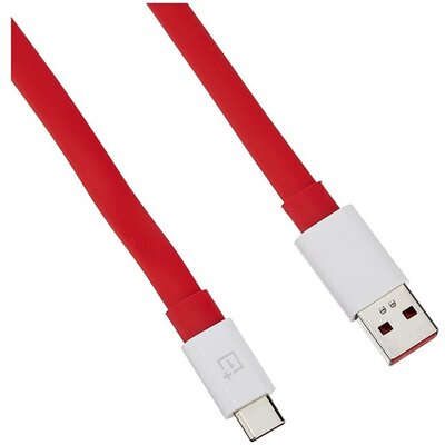 ONEPLUS D401 / 5461100012 ONEPLUS WARP adatkábel (USB - Type-C, gyorstöltő, 150cm, törésgátló) PIROS [Honor Magic6 Lite 5G]