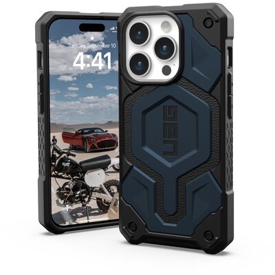 ( UAG ) Urban Armor Gear Monarch Pro tok IPHONE 15 PRO compatible with MagSafe kevlar black