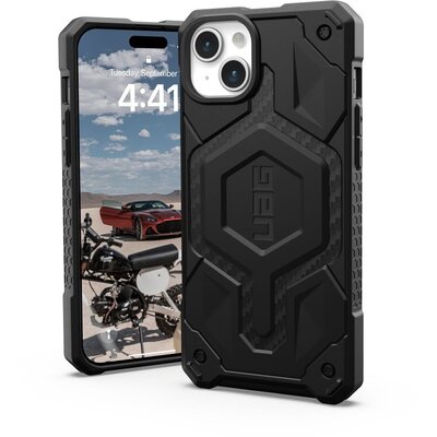 ( UAG ) Urban Armor Gear Monarch Pro tok IPHONE 15 PLUS compatible with MagSafe kevlar black
