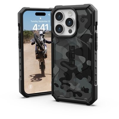 ( UAG ) Urban Armor Gear Pathfinder compatible with Magsafe tok IPHONE 15 PRO midnight camo