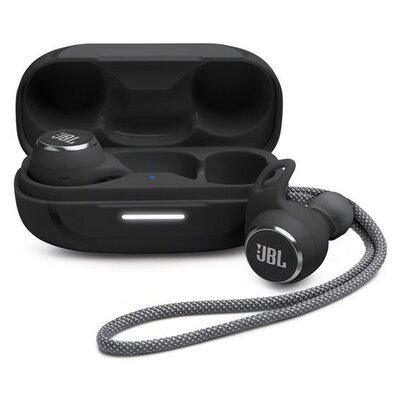 JBL JBLREFLECTAEROBLK JBL REFLECT AERO bluetooth fülhallgató SZTEREO (v5.2, TWS, mikrofon, aktív zajszűrő, IP68 + töltőtok) FEKETE