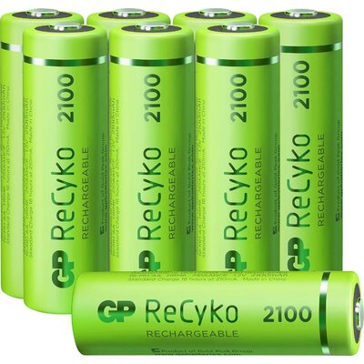 GP Batteries GPRCK210AA086C4 Ceruzaakku NiMH 2100 mAh 1.2 V 8 db