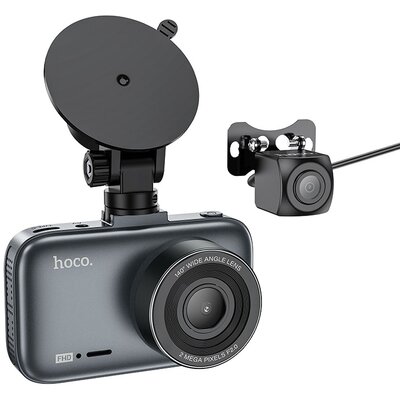 HOCO autós kamera 3" + hátlapi kamera DV6 szürke