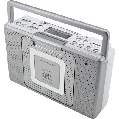 soundmaster BCD480 CD-s rádió URH AUX, CD Fröccsenő víz ellen védett Ezüst