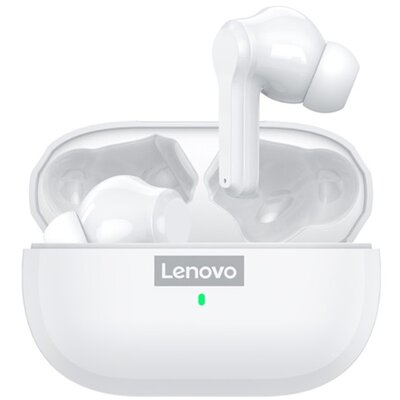 LENOVO LP1S_UPGRADE_W LENOVO LIVEPODS LP1S bluetooth fülhallgató SZTEREO (v5.0, TWS, zajszűrő, vízálló + töltőtok) FEHÉR