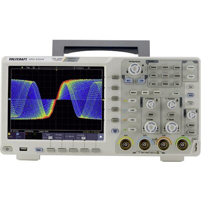 VOLTCRAFT DSO-6204F Digitális oszcilloszkóp Kalibrált (ISO) 200 MHz 1 GSa/mp 10000 kpts 8 bit Digitális memória (DSO), Függvénygenerátor 1 db