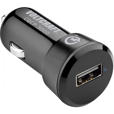 VOLTCRAFT CQCP-3000 VC-11507505 USB-s töltőkészülék Személygépkocsi, Tehergépjármű Kimeneti áram (max.) 3000 mA 1 x USB Qualcomm Quick Charge 3.0