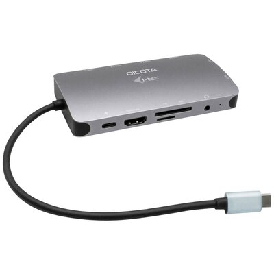 Dicota USB-C® dokkoló állomás D31955 Alkalmas (márka): univerzálny USB-C® tápellátás, Beépített kártyaolvasóval