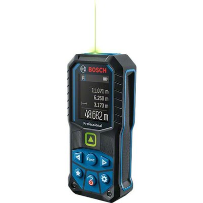 Bosch Professional GLM 50-25 G Lézeres távolságmérő Kalibrált (ISO) Állványadapter, 6,3 mm (1/4) Mérési tartomány (max.) 50 m