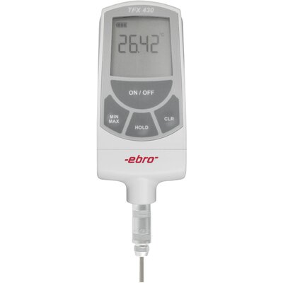 ebro Hőmérséklet mérőműszer Kalibrált (ISO) -100 - +400 °C merev érzékelővel