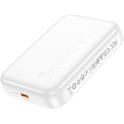 PowerBank HOCO with wireless charging support MagSafe - 10 000mAh PD 20W J117A fehér