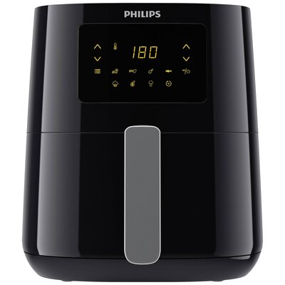 Philips HD9252/70 Forrólevegős fritőz 1400 W Forrólevegő funkció, Grillező funkció, Kijelzővel Fekete, Ezüst