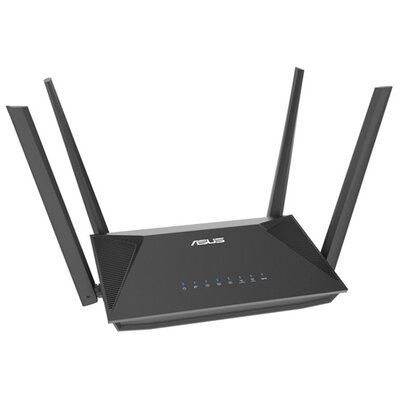 ASUS RT-AX52 ASUS AX1800 router (HOTSPOT, 1000 Mbps, 4 antenna, Dualband, 256MB) FEKETE
