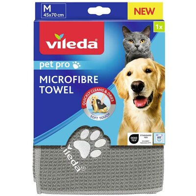Vileda Pet Pro mikroszálas háziállat törölköző M méret 1 db