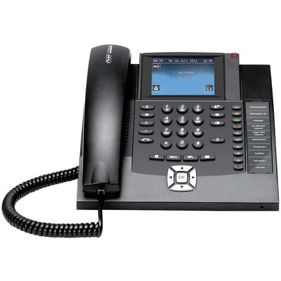 Auerswald COMfortel 1400 Rendszertelefon, ISDN Kihangosító Színes érintőkijelző Fekete