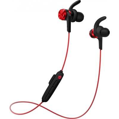 1more E1018 iBFree Sport Sport In Ear fejhallgató Bluetooth® Piros Headset, Hangerő szabályozás, Izzadásálló, Vízálló