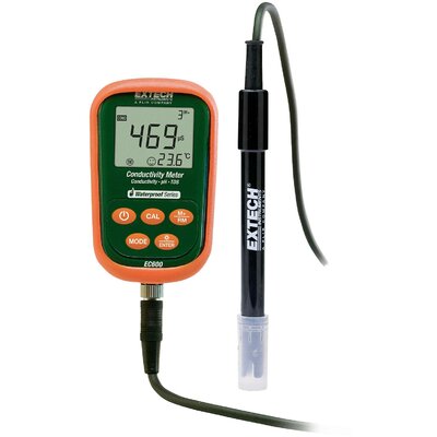Extech EC600 pH mérő műszer pH érték, Vezetőképesség, Hőmérséklet, Ellenállás, mV, TDS, Sótartalom
