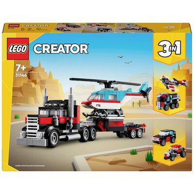 LEGO® CREATOR 31146 Alacsony rakodógép helikopterrel